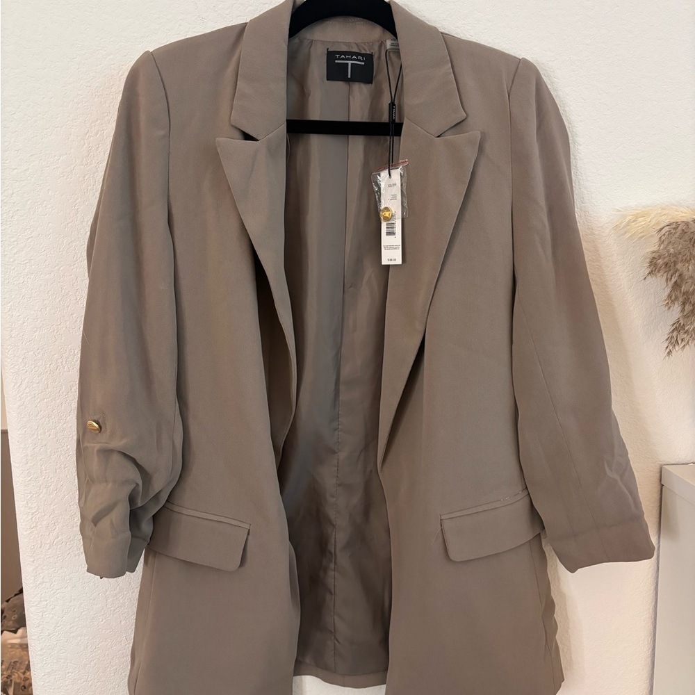 Tan Blazer by Tahari